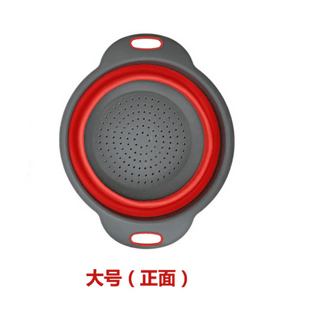 

Biekopu Kitchen Collapsible Colander Silicone Foldable Fruits Vegetable Washing Strainer Baskets for Draining