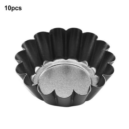 

didaw 10Pcs Non-stick Egg Tarts Mold Pan Cake Muffin Cupcake Mould Kitchen Baking Tool