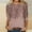 Rose Gold, variant on BLTIBY Sweatshirts for Women Autumn 3/4 Sleeve Round Neck Printed Pullover Shirts Tops 2024 Fashion Loose Casual SoftRose Gold M