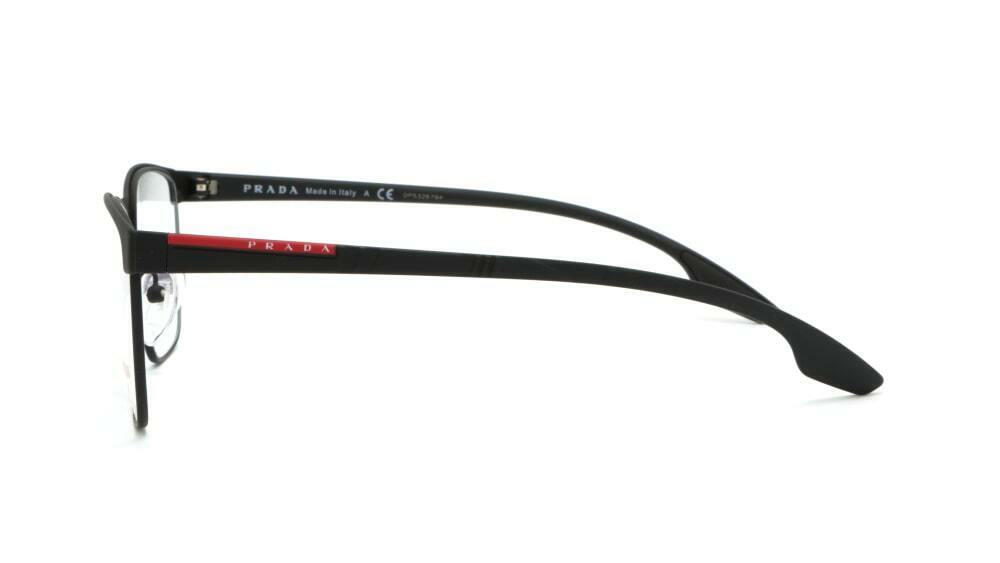 Prada Linea Rossi OPS 50LV 489101 Black Lifestyle Eyeglasses 53MM New Italy RX - image 3 of 5