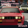 thumbnail image 2 of Graflsoa 1:16 Scale 2.4G Remote Control Drift Car with Dual Batteries, 30km/h Speed, LED Lights, Racing & Drift Tires, Red ABS PVC Body, 50m Range, 2 of 6