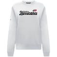 thumbnail image 2 of Women's Levelwear White Carolina Hurricanes Yvette Big Script Tri-Blend Sweatshirt, 2 of 3