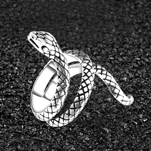 Anillo de aleación ajustable JShteea con apertura vintage para mujer