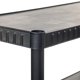 thumbnail image 4 of Estantería de almacenamiento sólida de 4 niveles para trabajo mediano, 75 lb/estante (52,1" de alto x 34,8" de ancho x 14,6" de profundidad), estantería de plástico para garaje, trastero, color negro, 4 of 5