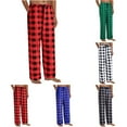 Sweatpants For Men, Mens Pajamas Plaid Pajama Pants Sleep Long Pant