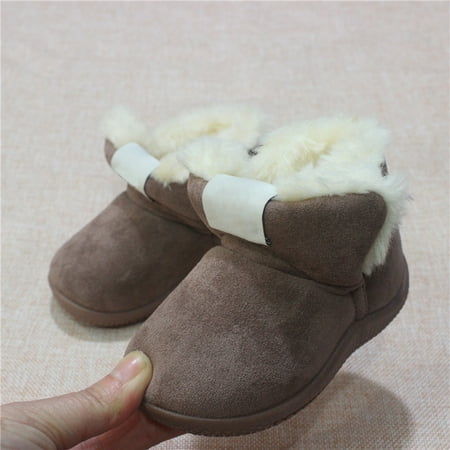 

Beechoice Unisex Baby Boots Winter Warm Snow Boots Newborn Girl Boys Soft Sole Anti-Slip Prewalker Infant Toddler Cute Booties