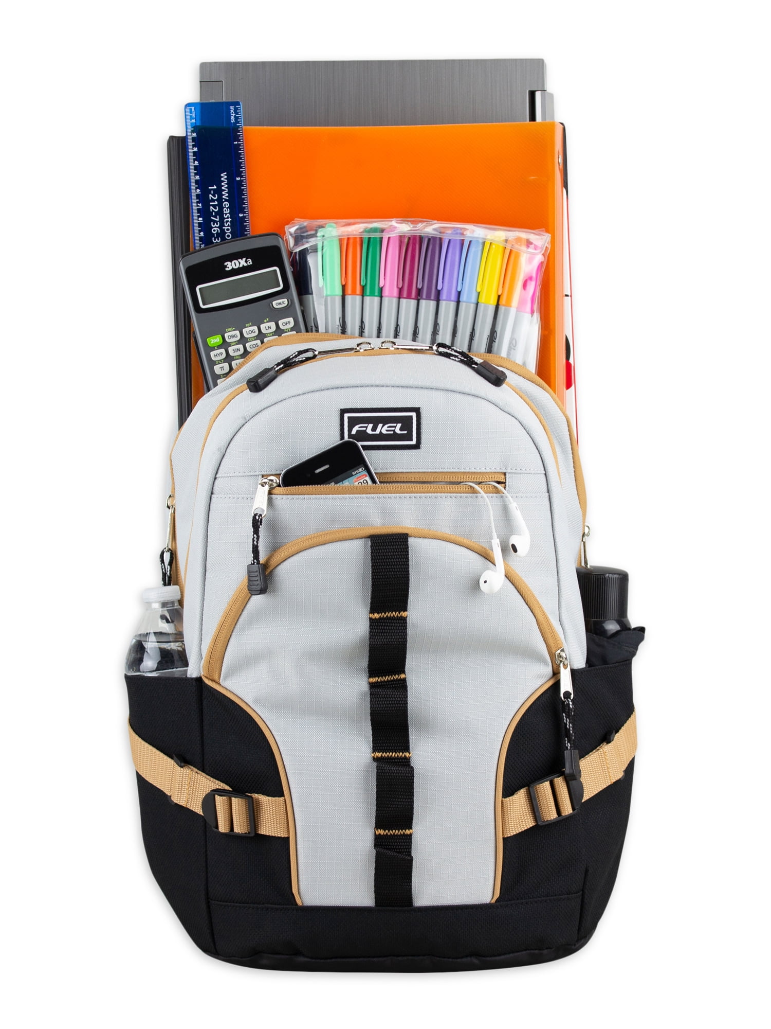 Fuel Unisex Multipocket Dynamic Active Backpack, Khaki