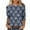 Multicolor Plus Size Blouse for Women_u, variant on CYMMPU Loose Fit Round Neck Flower Pattern Fall Fashion Shirts Spring Tunic Tops 3/4 Sleeve Blouses for Women Dressy Casual Lightweight Basic T-Shirts Multicolor M