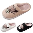 thumbnail image 7 of Gaexia Women's Winter Slippers Cozy Couple Cow Print Cartoon Fuzzy Warm Shoes Indoor Outdoor Comfortable Non- Soft Sole, 7 of 7