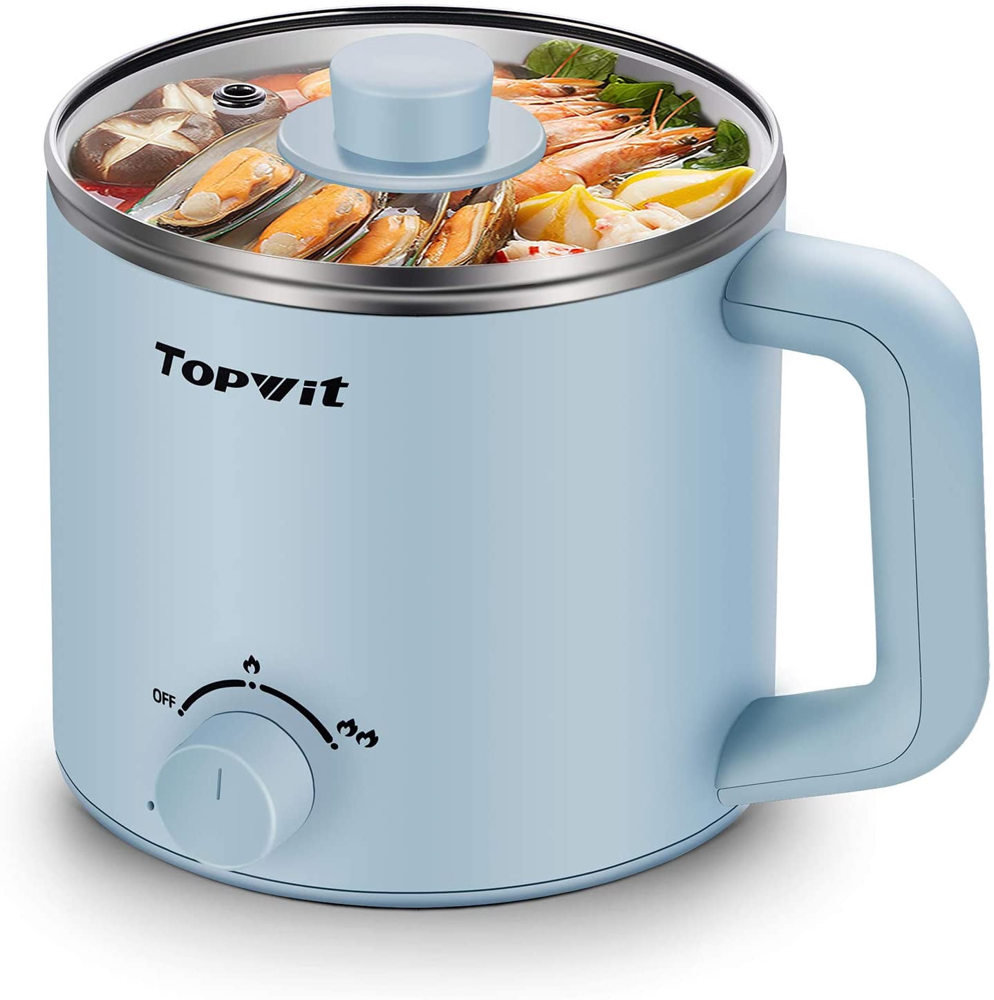 Electric Hot Pot & 1.2L Small Rice Cooker Set for Dorm Kitchen