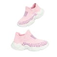 thumbnail image 3 of ZHOGXU Big Kids Girls Sneakers Flat Sole Non Slip Mesh Breathable Comfortable Lightweight Sports Shoes For Outdoor Activities Pink 7-8 Years, 3 of 5