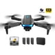 thumbnail image 3 of Drones FPV con carga USB de avión para niños y niñas (negro, 3 baterías, 1 cámara), 3 of 9