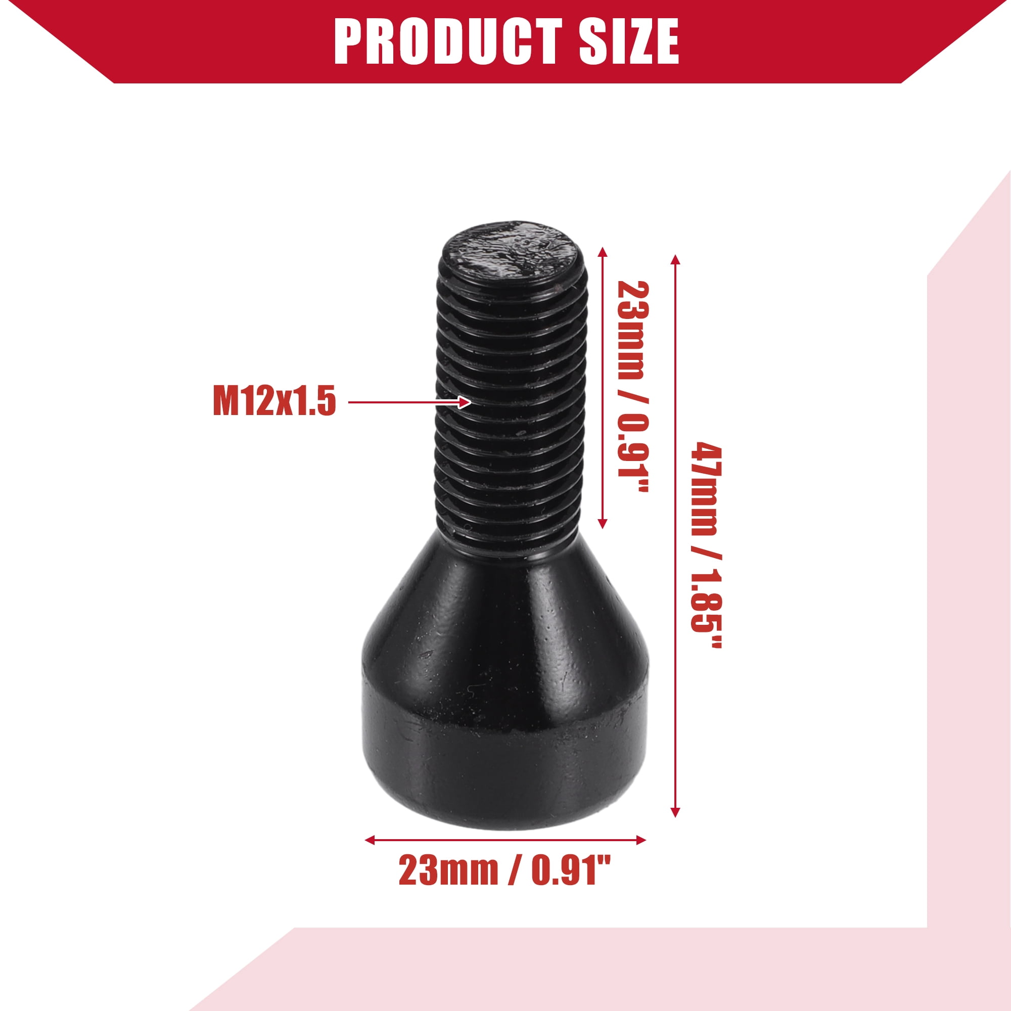 Unique Bargains Wheel Lock Set Lug Nuts Bolts for BMW 528i 1978-1987 and Z4 2003-2008
