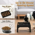 thumbnail image 3 of Elevated Slow Feeder Dog Bowls, 9 Cups Raised Dog Slow Feeder Bowls Large Breed with 4 Adjustable Heights Pet Food bowl Stand, Non Slip Anti Gulping sow eating dog bowl for Medium & Large Breed, 3 of 8