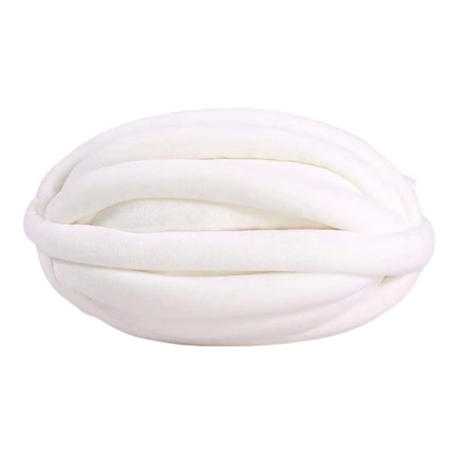 Hilo grueso y grueso, hilo jumbo, hilo lavable para tejer a ganchillo, hilo para tejer a brazo blanco