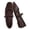Brown, variant on Cushionaire Weston Hand Woven Mary Jane Flats for Women | Dressy Faux Leather Flats with Braided Buckle | Casual Flatform Walking Shoes with Memory Foam Cushioning