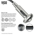 thumbnail image 6 of VIGO Pull-Out Spray Kitchen Faucet with Soap Dispenser, Stainless Steel, 6 of 9