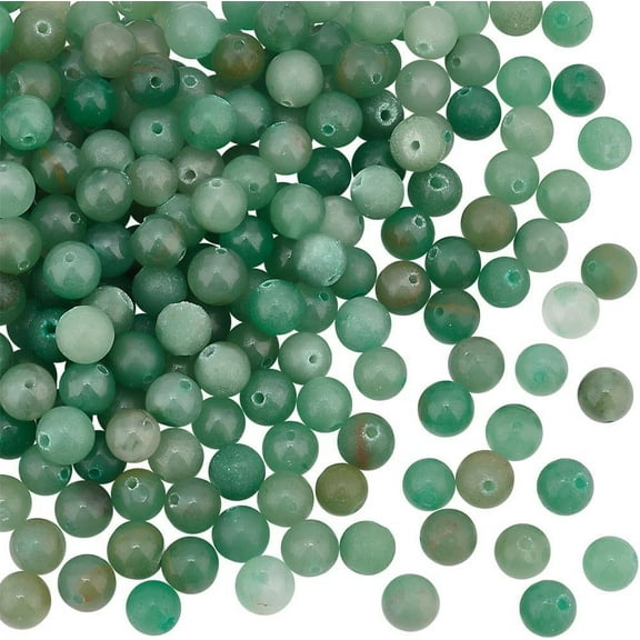 200pcs 8mm Natural Green Aventurine Beads Nature Jasper Beads Round Loose Gemstone Beads Energy Stone