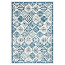 SAFAVIEH Brentwood Amadine Geometric Area Rug, Navy/Grey, 4' x 6'