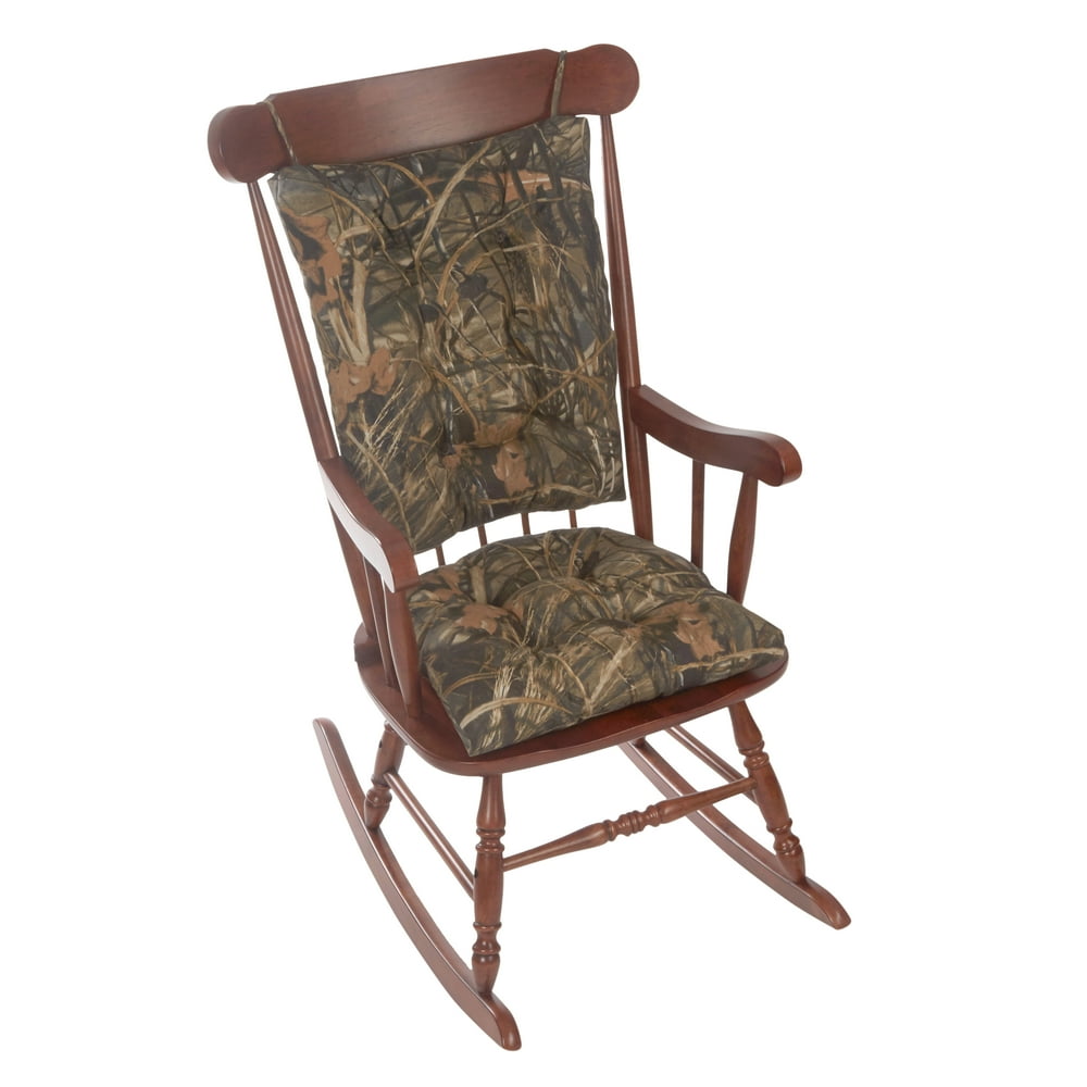 Gripper NonSlip Realtree Jumbo Rocking Chair Cushion Set