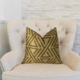 thumbnail image 2 of Plutus Brands Plutus Arrow Maze Cream and Brown Handmade Decorative Throw Pillow double sided 12" x 20" Small, 2 of 3