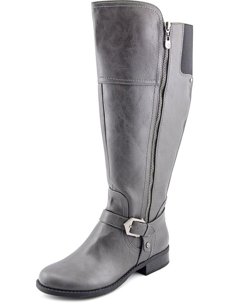 round toe knee high boots