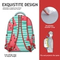 thumbnail image 5 of Watermelon Print Everyday Backpack – Wonderful Gift for Minimalists, Compact Yet Fits Daily Necessities, 5 of 6