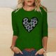 thumbnail image 1 of TaTaai Women Loose Black Top St. Patrick's Print Crew Neck 3/4 Sleeve Fashion Tee Ladies Spring Daily Wear Soft Comfortable Non-See-Through No Fading Stylish Top Gift, 1 of 7