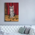 thumbnail image 5 of Epic Graffiti 'Grey Kitten And Red Curtain' by Janet Pidoux, Canvas Wall Art, 40"x54", 5 of 8