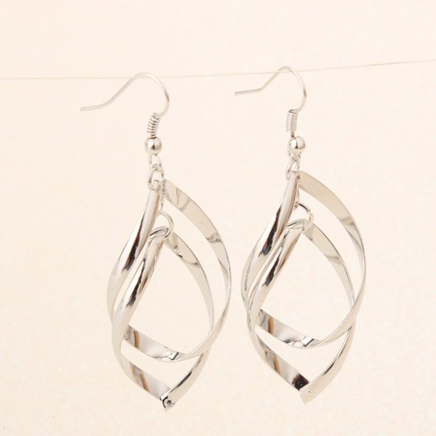 unbranded 1Par Aretes De Aleación En De Rombo Elegantes Para Mujer Para Eventos Y Fiesta