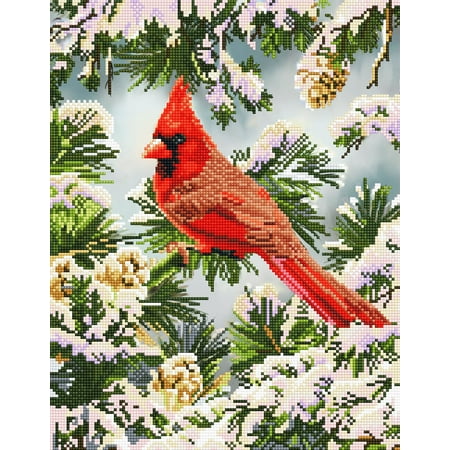 UPC: 4897073244235 | DIAMOND DOTZ® Good Fortune Cardinal Diamond Painting Kit