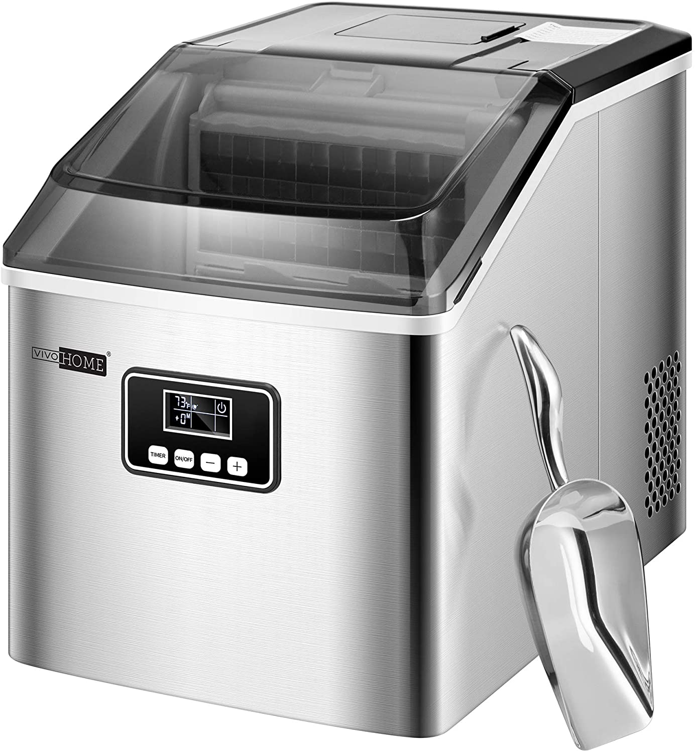 VIVOHOME Electric Portable Compact Countertop Automatic Ice Cube Maker