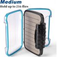 thumbnail image 3 of czcpp-Fly Fishing Box, Flies Storage Case Waterproof Silicone Double Sided Clam Fishing Jig Boxes Crappie Panfish Trout M, 3 of 4