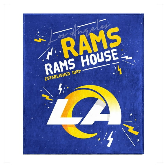Logo Brands Los Angeles Rams 60" x 70" Plush Throw Blanket
