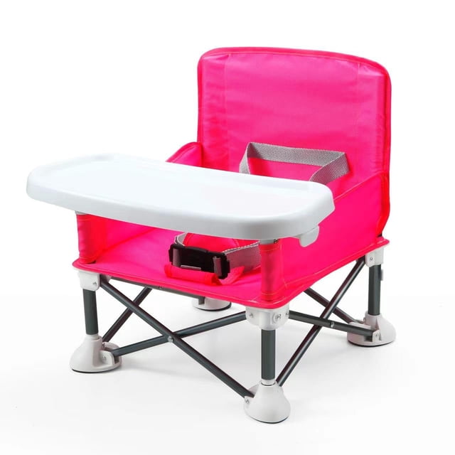 Asiento elevador de viaje portátil PandaEar con bandeja para bebé Pink