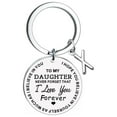 thumbnail image 1 of Creative DIY To My Daughter Stainless Steel Last Name 26 Letter Keychain 2.5cm, 1 of 8