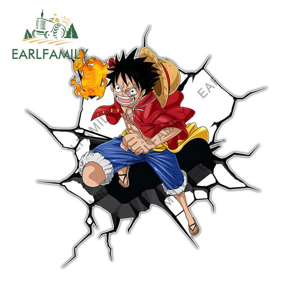 EARLFAMILY 5.1 in Car Stickers for Funny Decal Anime Vinyl Car Accessoires Campervan Waterproof Laptop Decor