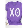 thumbnail image 5 of Distressed XOXO Heart Graphic Tee T-Shirt, 5 of 6