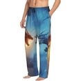 thumbnail image 6 of Zufioo Red And Blue Fire Dragon A Mens Pajama Pants Sleep & Lounge Pants Sleepwear Pants(Available in Big & Tall)-Large, 6 of 6