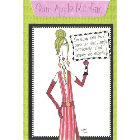 Pictura Sour Apple Martini Dolly Mama Funny / Humorous Recipe Birthday (Best Sour Apple Martini Recipe)