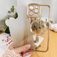 thumbnail image 3 of Clear Glitter Case for iPhone 15 Pro 6.1 in, Gradient Love Heart Pattern Design Bling Camera Protection Soft Flexible Cover for Women Girls (Gold), 3 of 10
