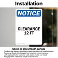 thumbnail image 3 of (2 Pack) Clearance 12 Ft OSHA Notice Sign 5 Inch X 3.5 Inch Vinyl Label Decal Sticker Weather Resistant, UV Protected for Workplace, Business, and Construction Site, Made in the USA, 3 of 7