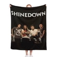 thumbnail image 1 of Manta de franela Shinedown ligera, suave, antibolitas, cálida, con estampados para el aire acondicionado, para dormitorio, 40 x 50 pulgadas, 1 of 8