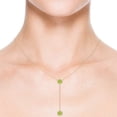 thumbnail image 4 of Angara Collier Péridot Naturel - Collier Style Lariat Péridot Rond 2.8 ct en Or Rose 14K pour Femmes, 4 of 8