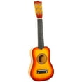 thumbnail image 4 of Guitarra acústica de 21 pulgadas, tamaño pequeño, portátil, de madera, para niños (color sol), 4 of 7