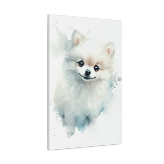 Watercolor Pomeranian Painting 13 - Nursery Collection - Bedtime Stories