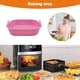 thumbnail image 2 of Alfombrilla de silicona para parrilla, sin BPA, 19 cm, freidoras de aire cuadradas, bandeja para hornear horno (rosa), 2 of 8