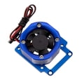 thumbnail image 2 of Ventilador de refrigeración a escala 1:8, sistema de disipador de calor para motor RC, ventilador de refrigeración para trineo 4WD Azul oscuro, 2 of 9