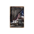 thumbnail image 1 of Mural de pintura de hojalata vintage, fondo de pared, pintura decorativa, estilo industrial, pintura colgante sin marco, 1 of 5