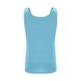 thumbnail image 3 of AKOEE Summer Tank Tops Women Loose Fit Casual Basic Tees Crewneck Sleeveless Plain Tshirts with Pleats (2XL, Light Blue), 3 of 6